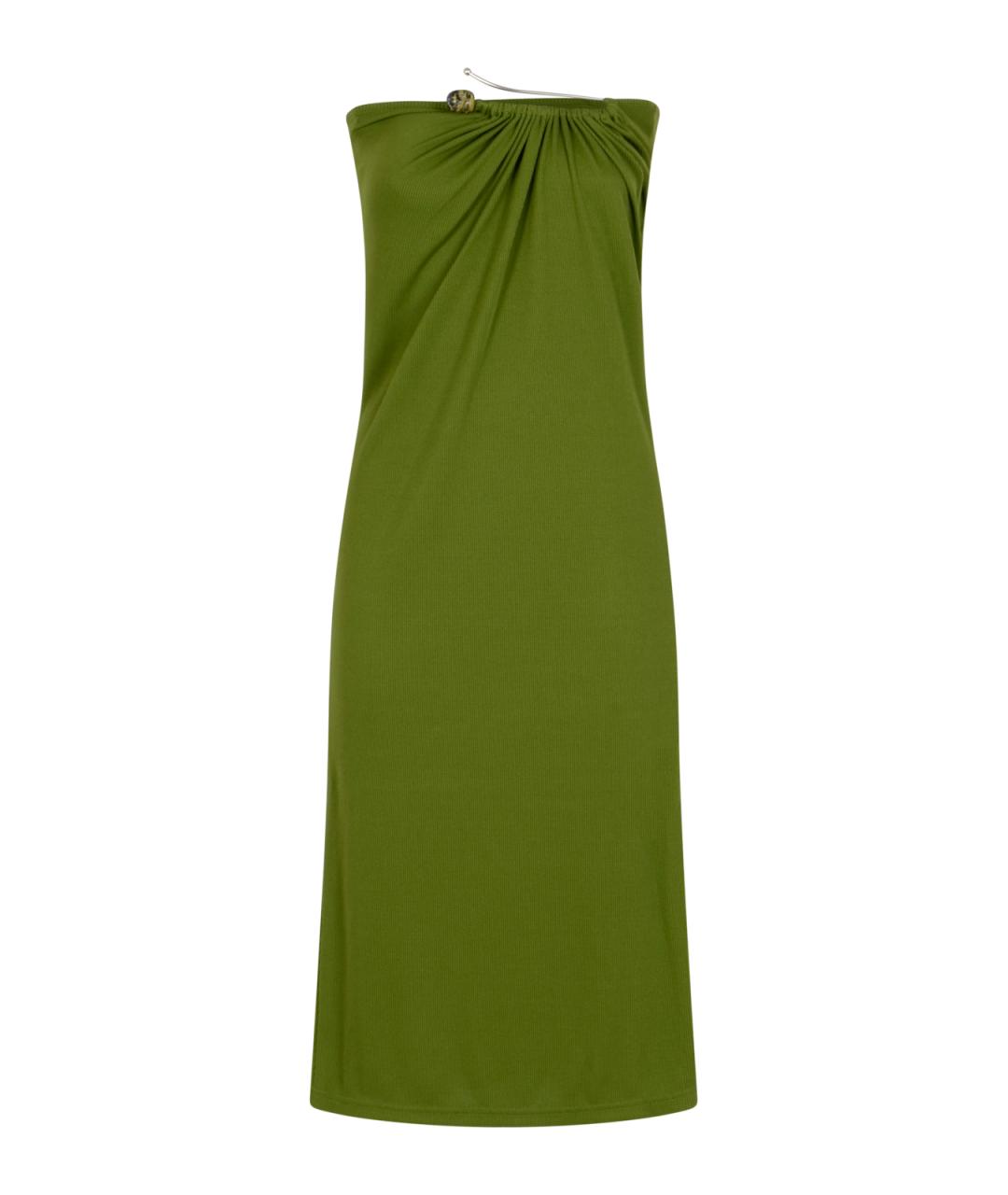 CHRISTOPHER ESBER Зеленая полиэстеровая юбка макси, фото 2