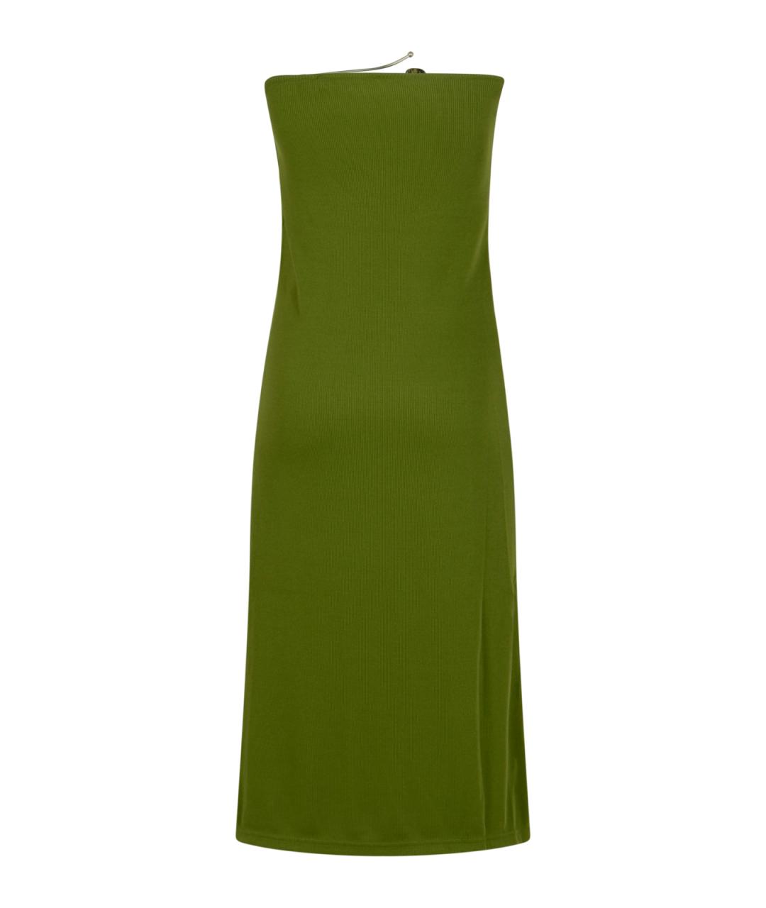 CHRISTOPHER ESBER Зеленая полиэстеровая юбка макси, фото 3