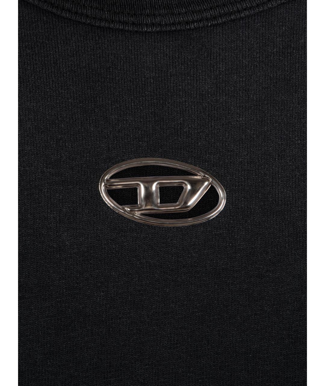 DIESEL Серая хлопковая футболка, фото 3