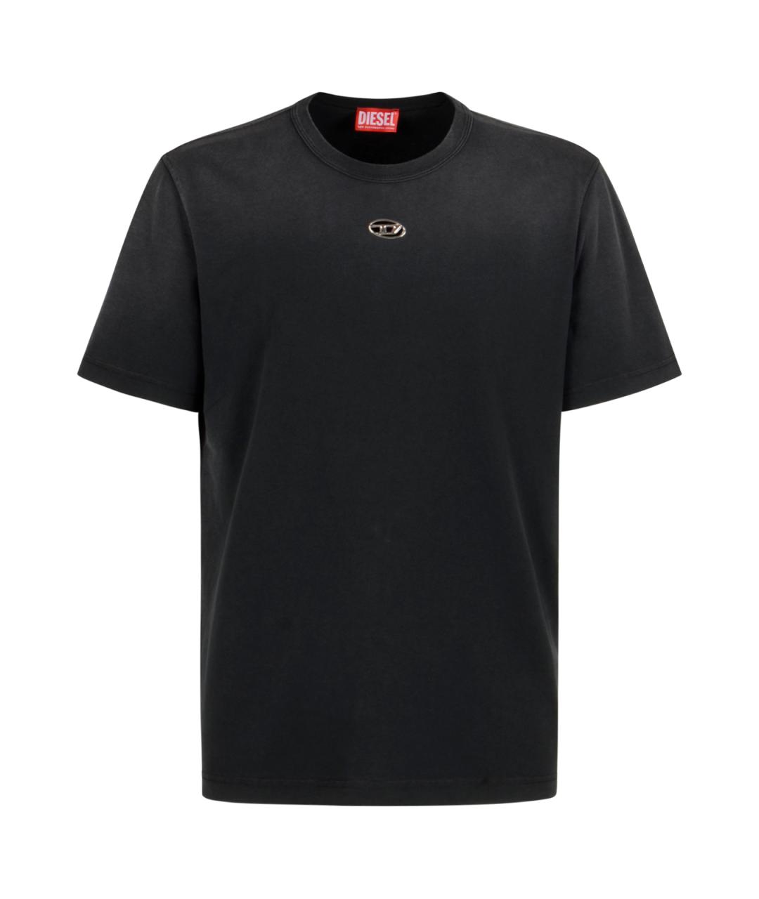 DIESEL Серая хлопковая футболка, фото 1