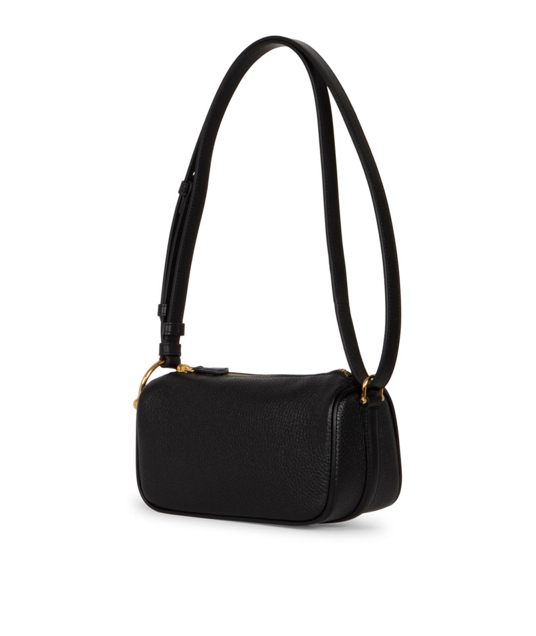 GUCCI Черная кожаная сумка через плечо, фото 2