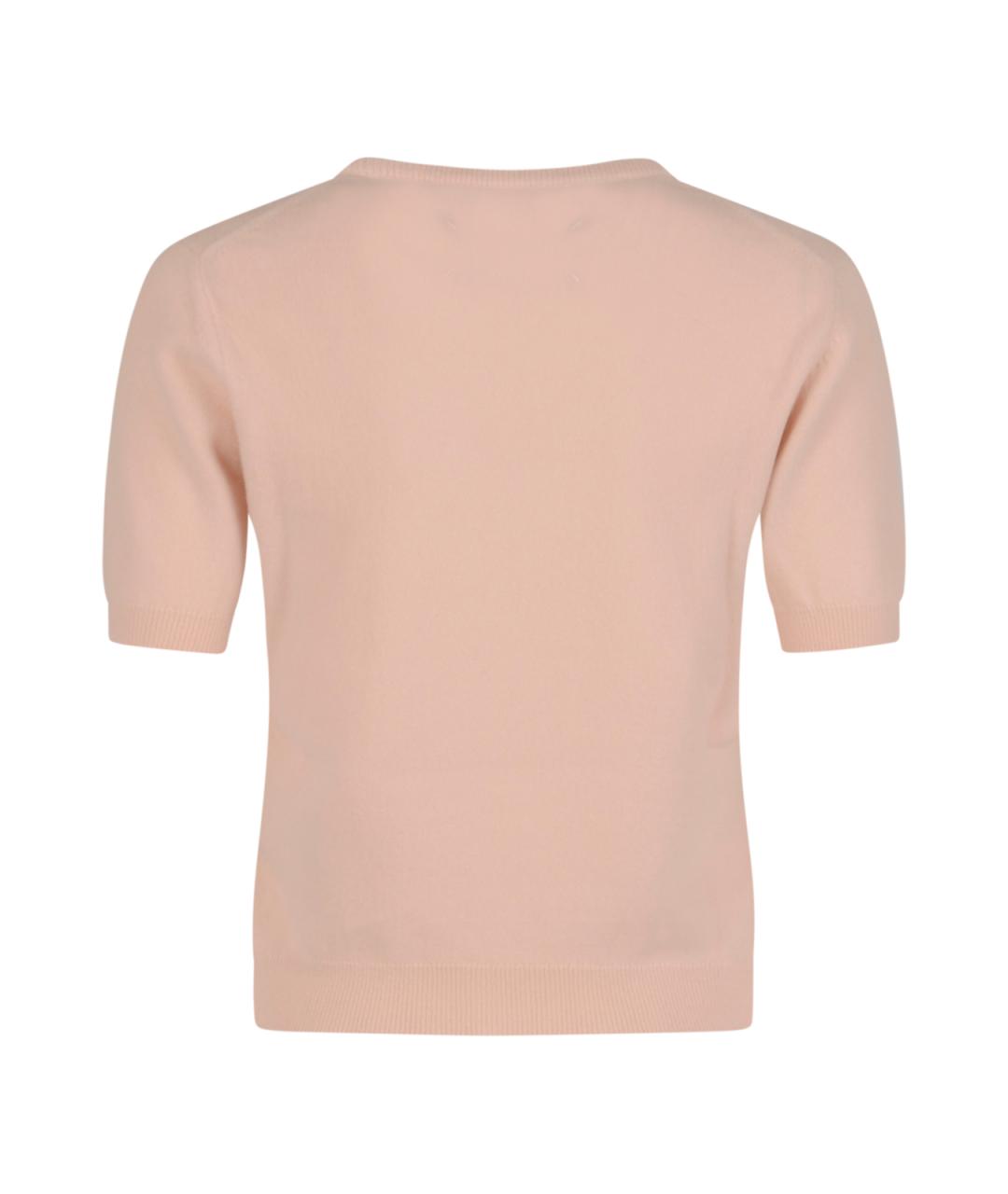 MAISON MARGIELA Розовый шерстяной джемпер / свитер, фото 2