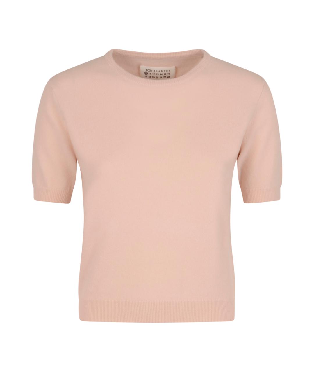 MAISON MARGIELA Розовый шерстяной джемпер / свитер, фото 1