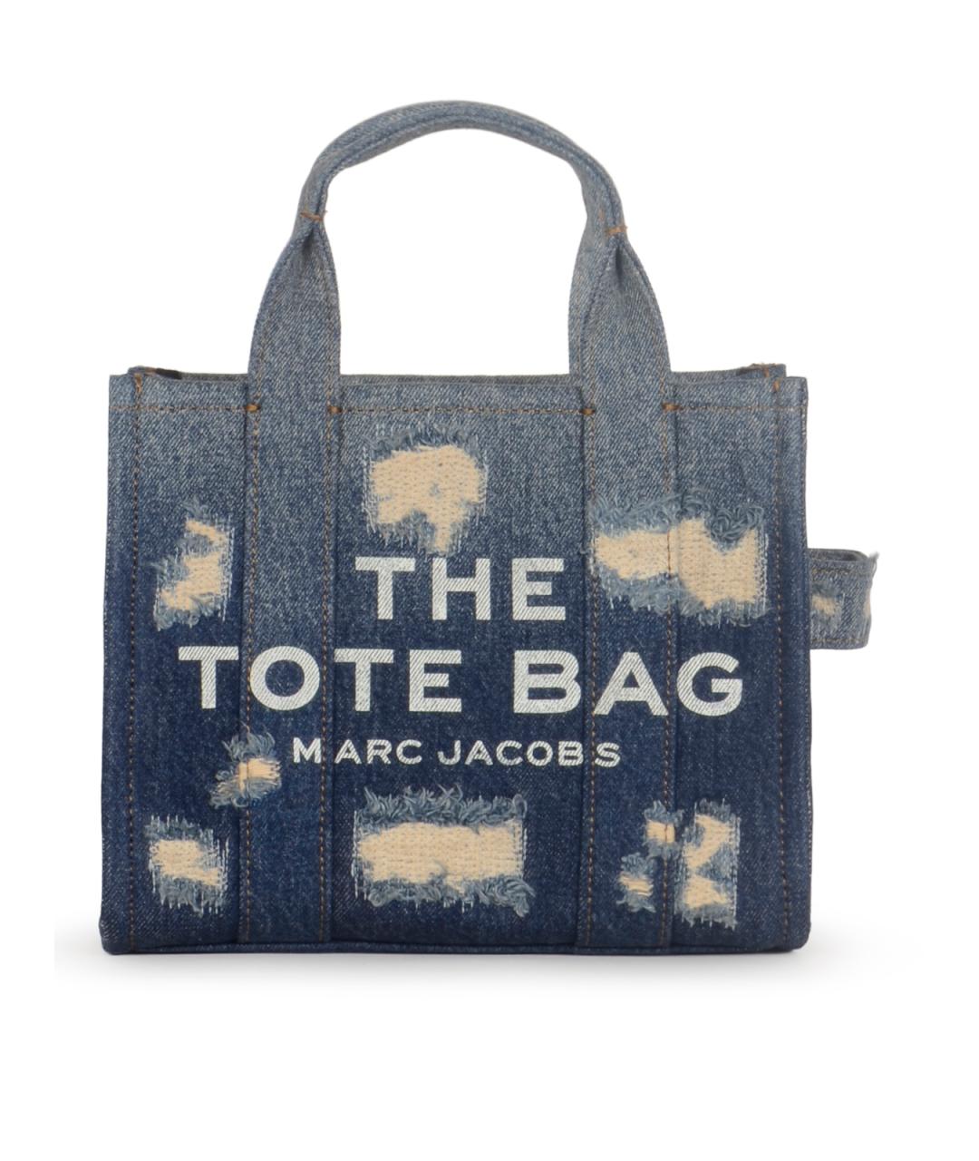 MARC JACOBS Синяя хлопковая сумка тоут, фото 1