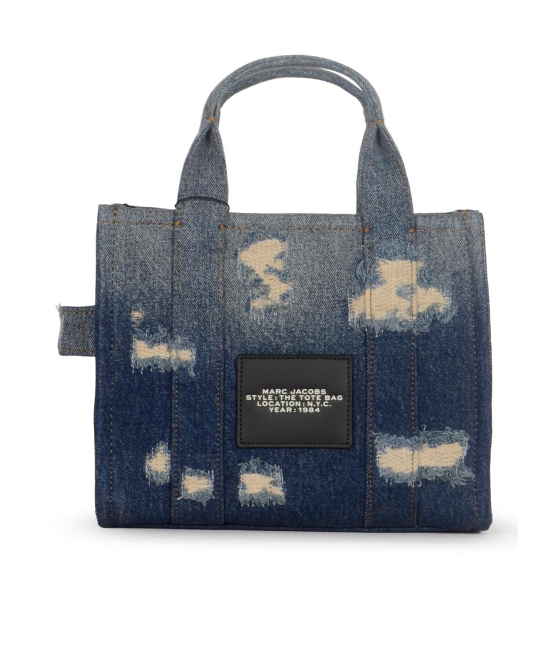 MARC JACOBS Синяя хлопковая сумка тоут, фото 3