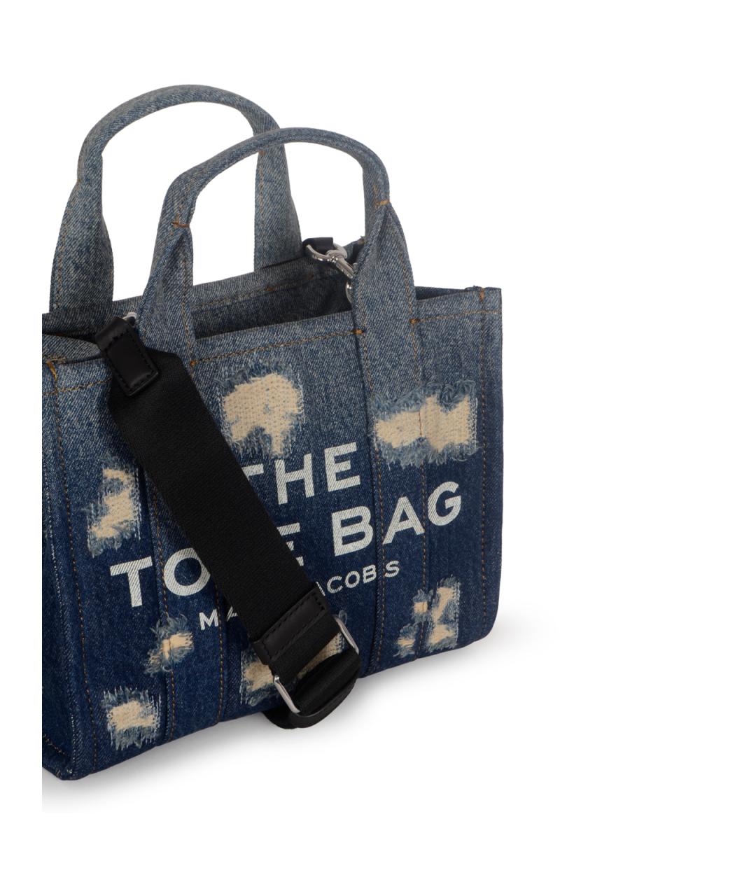 MARC JACOBS Синяя хлопковая сумка тоут, фото 4