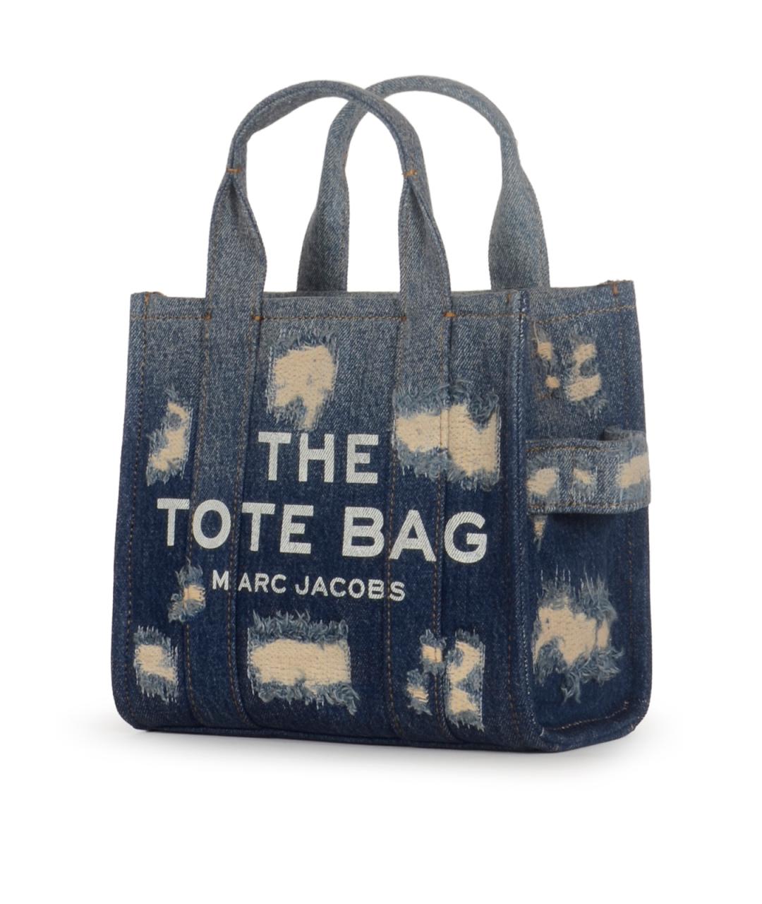 MARC JACOBS Синяя хлопковая сумка тоут, фото 2