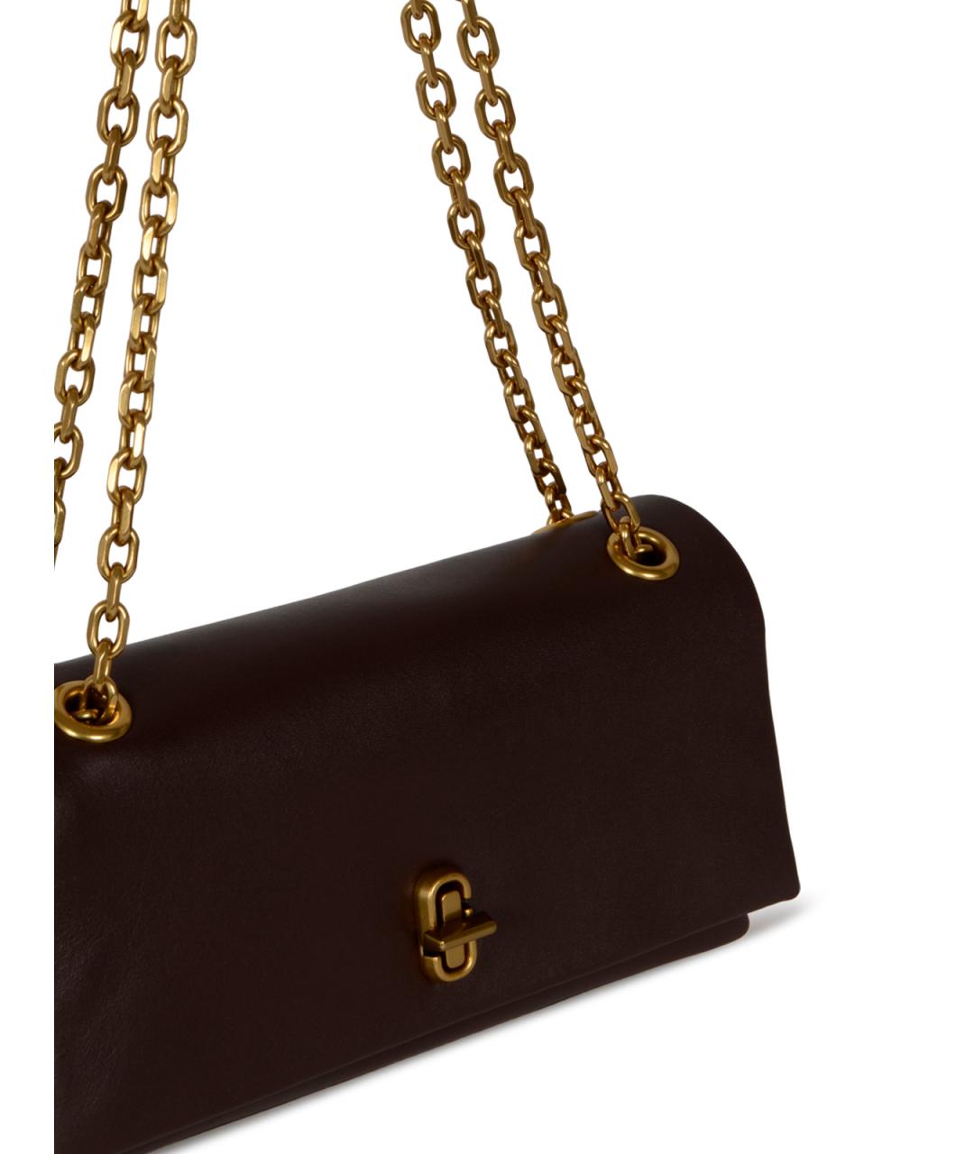 MARC JACOBS Коричневая кожаная сумка через плечо, фото 4