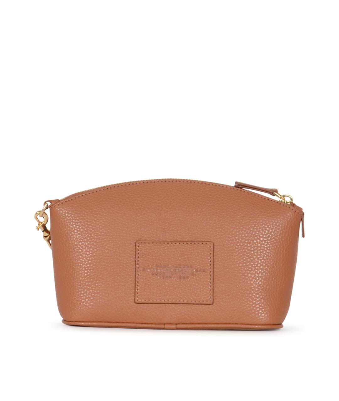 MARC JACOBS Бежевая кожаная косметичка, фото 3