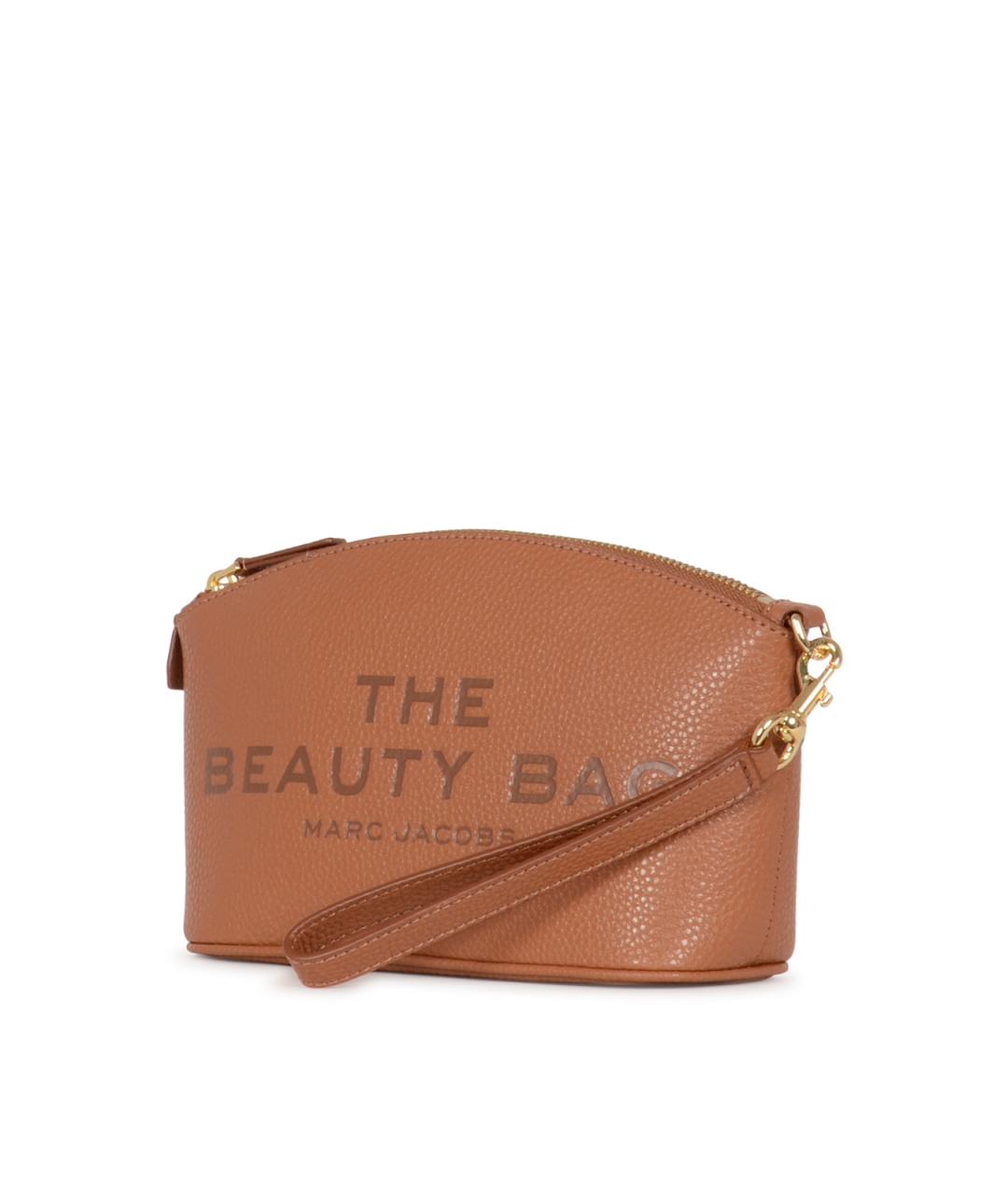 MARC JACOBS Бежевая кожаная косметичка, фото 2