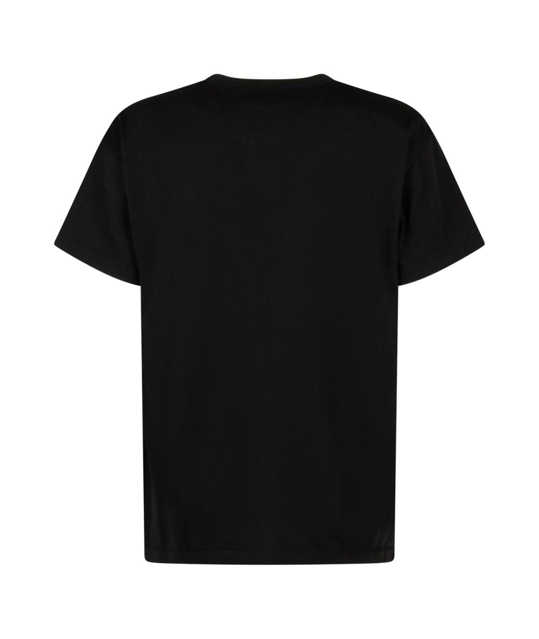 DIESEL Черная хлопковая футболка, фото 2