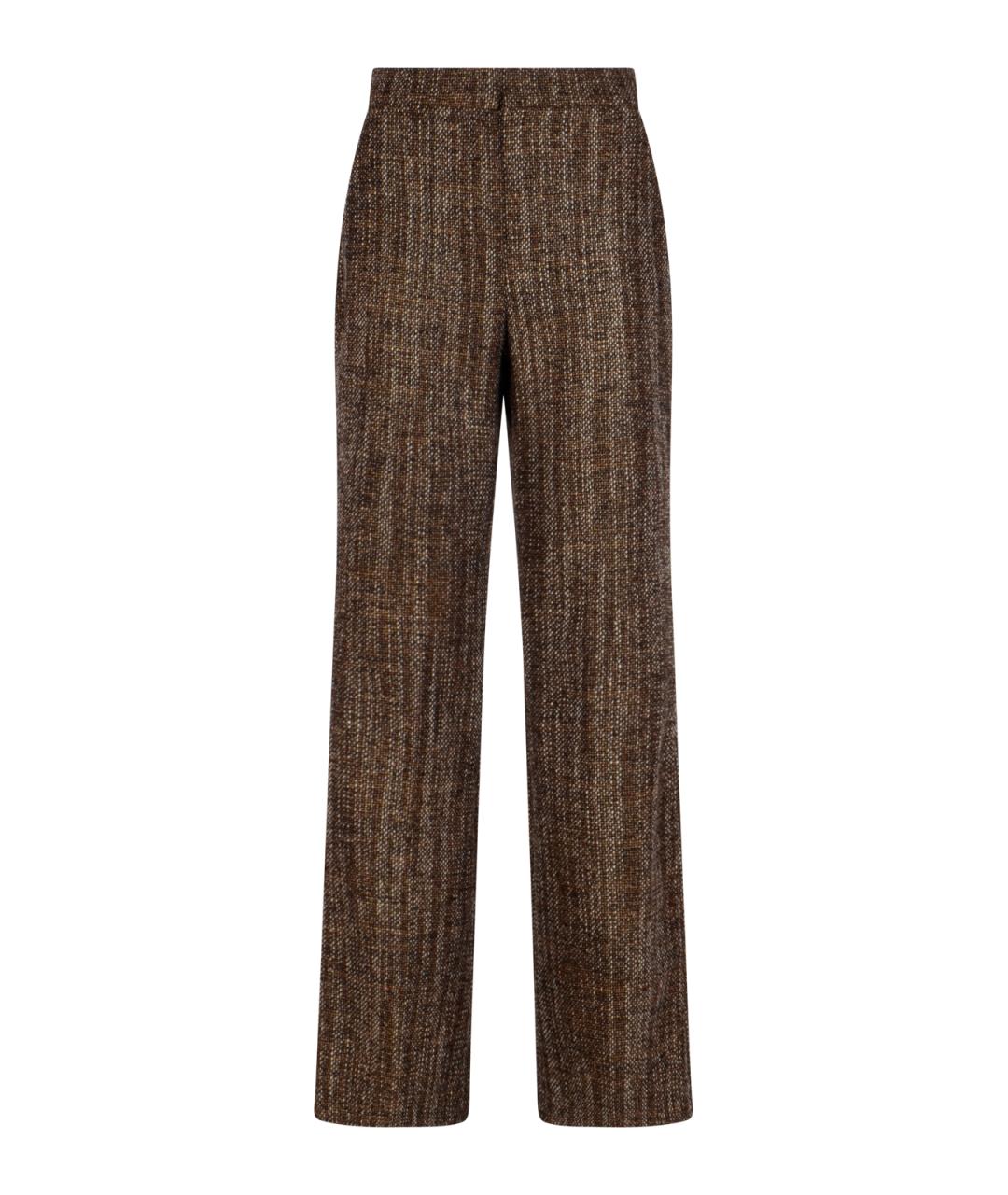 FENDI Мульти шерстяные прямые брюки, фото 2