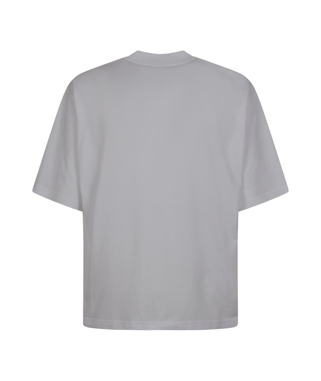 MARNI Белая хлопковая футболка, фото 2