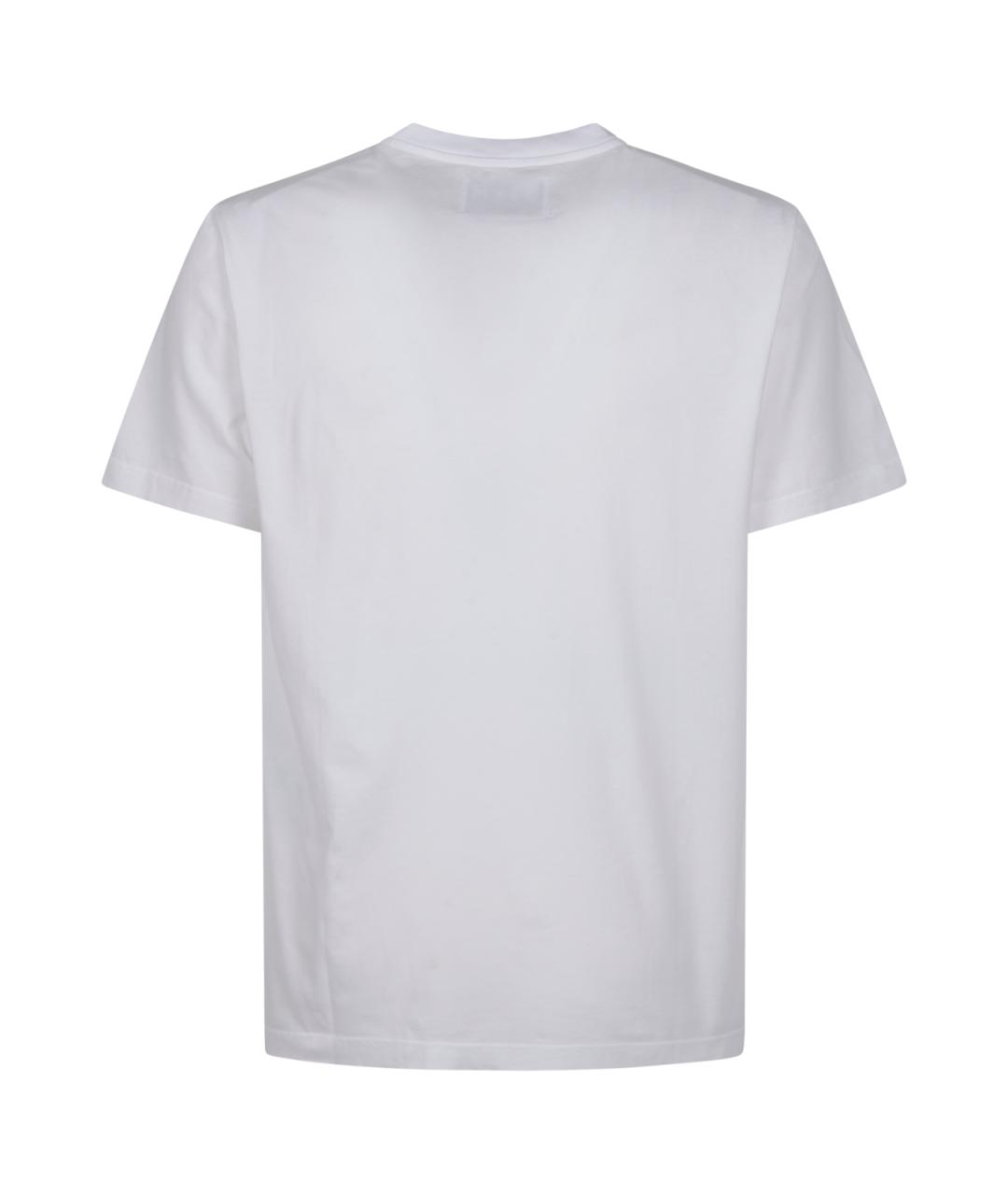 GOLDEN GOOSE DELUXE BRAND Белая хлопковая футболка, фото 2