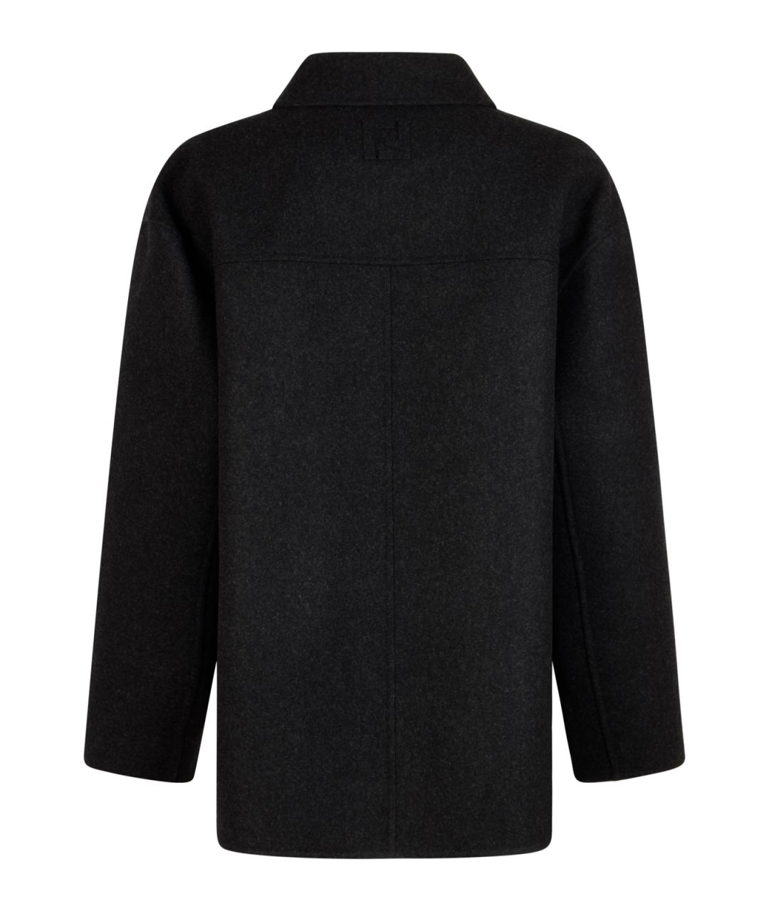 FENDI Серое шерстяное пальто, фото 2