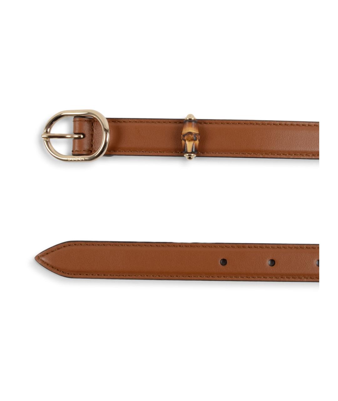 GUCCI Коричневый кожаный ремень, фото 2