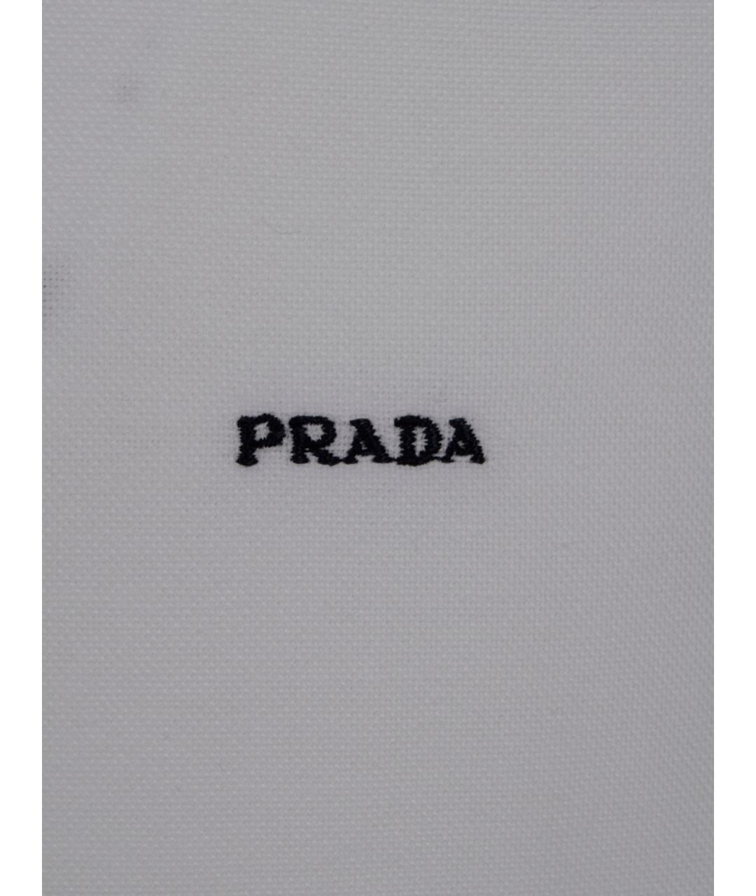 PRADA Белая хлопковая кэжуал рубашка, фото 3