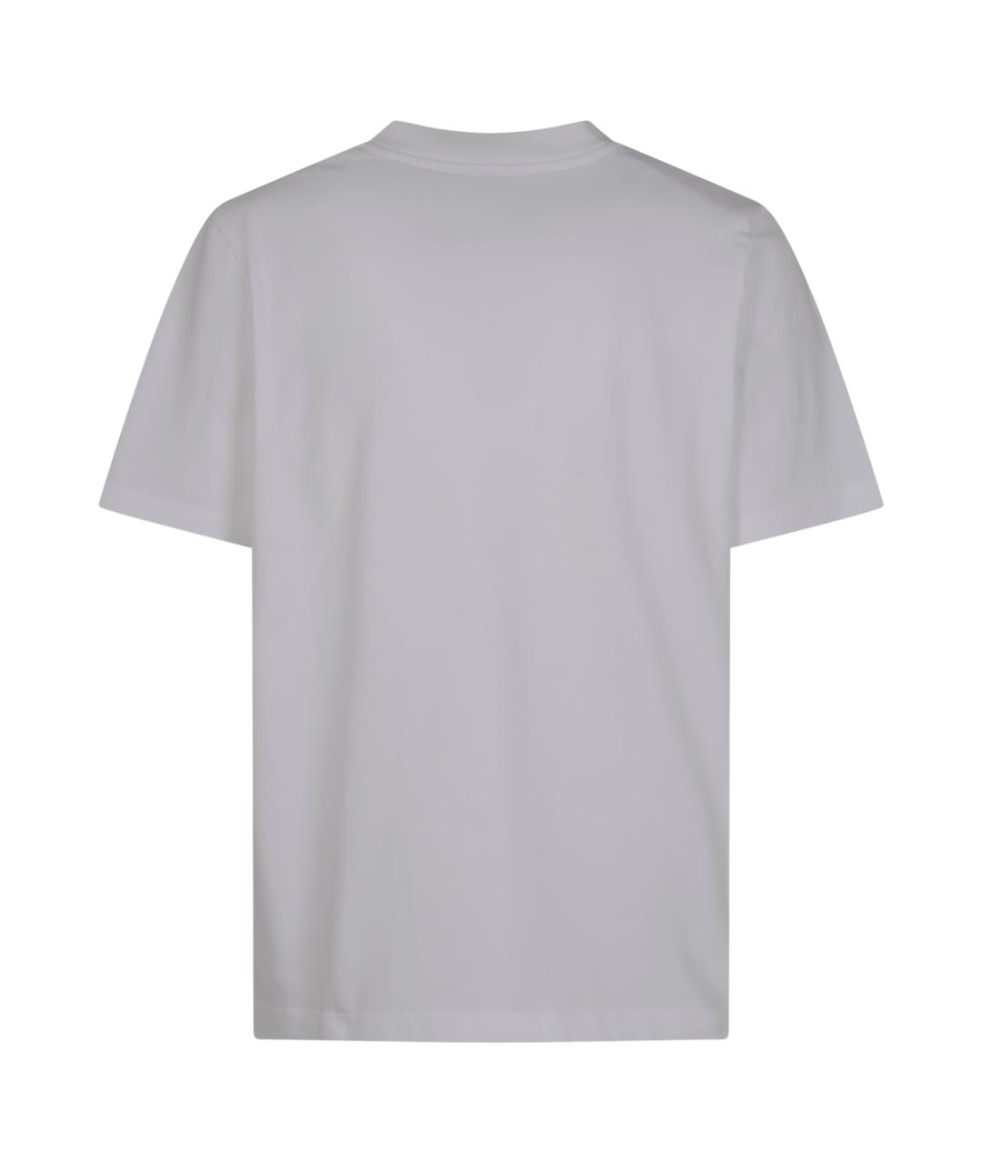 CASABLANCA Белая хлопковая футболка, фото 2