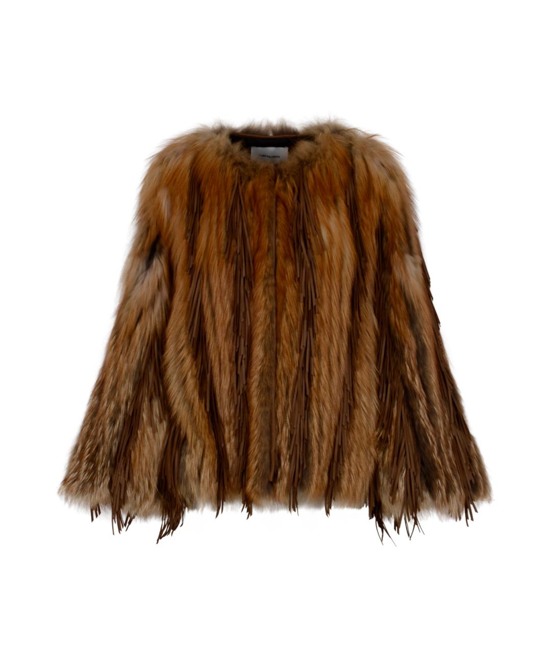 YVES SALOMON Коричневая шуба, фото 1