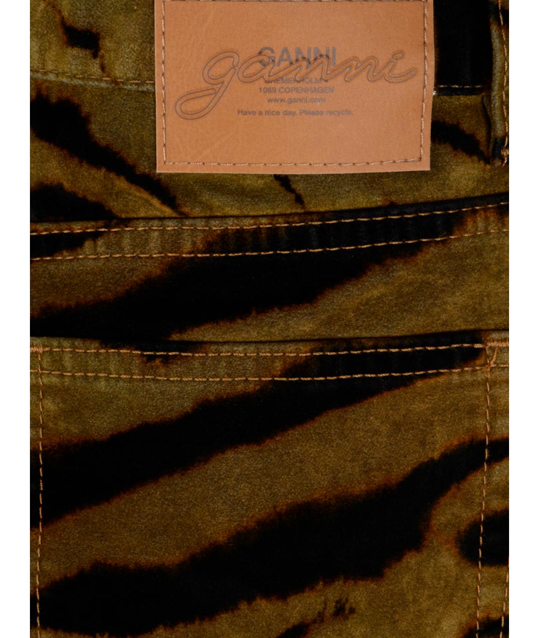 GANNI Мульти хлопковые прямые джинсы, фото 3