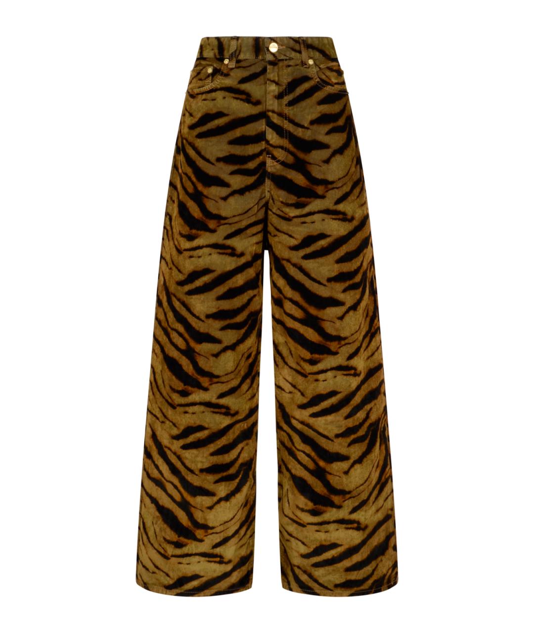 GANNI Мульти хлопковые прямые джинсы, фото 1