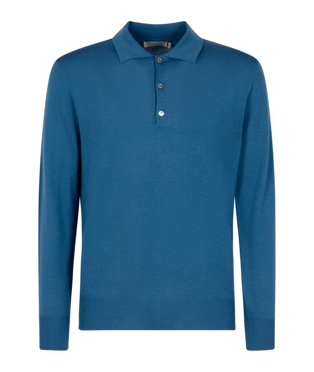 CANALI Синий шерстяной джемпер / свитер, фото 1