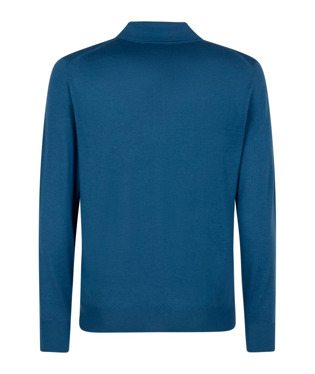 CANALI Синий шерстяной джемпер / свитер, фото 2