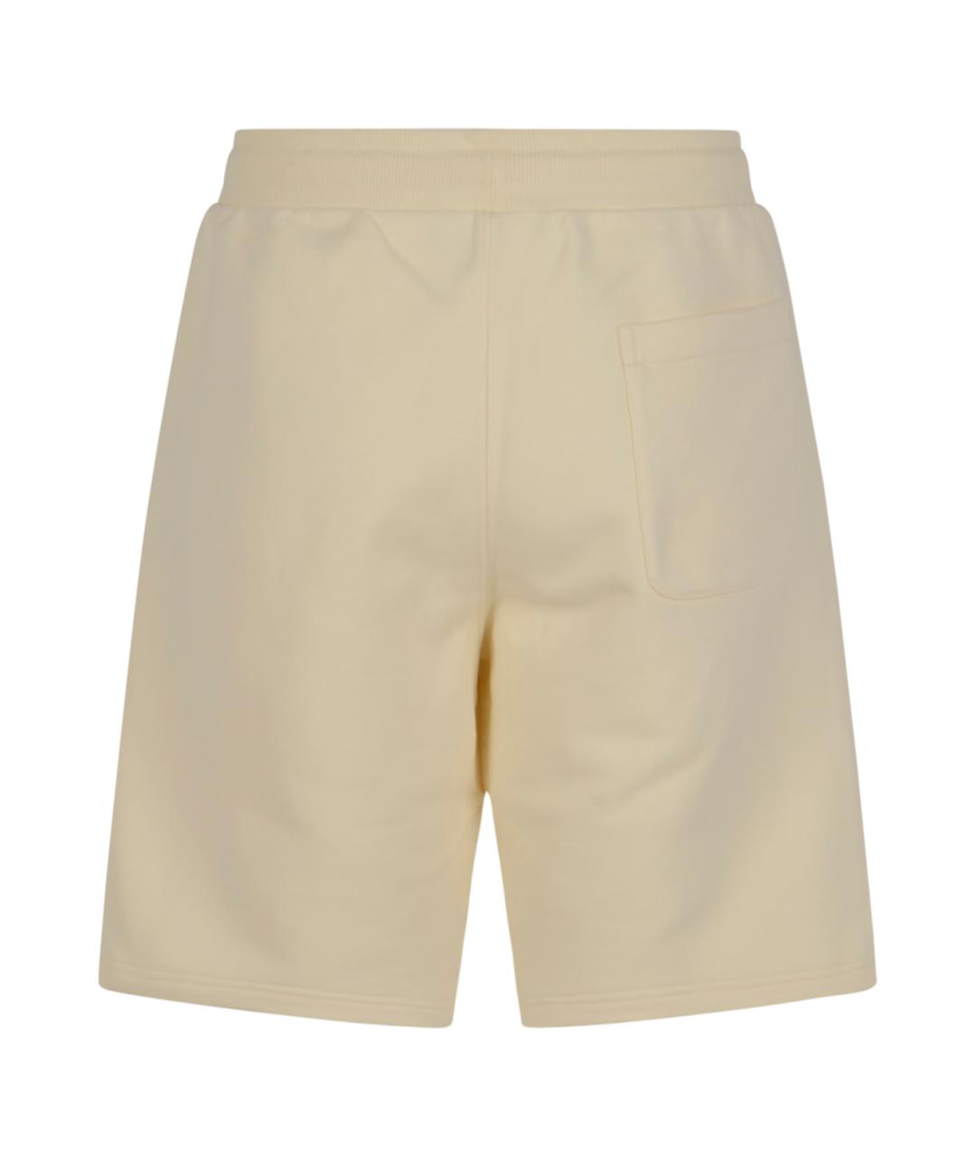 Ami Paris Бежевые хлопковые шорты, фото 2