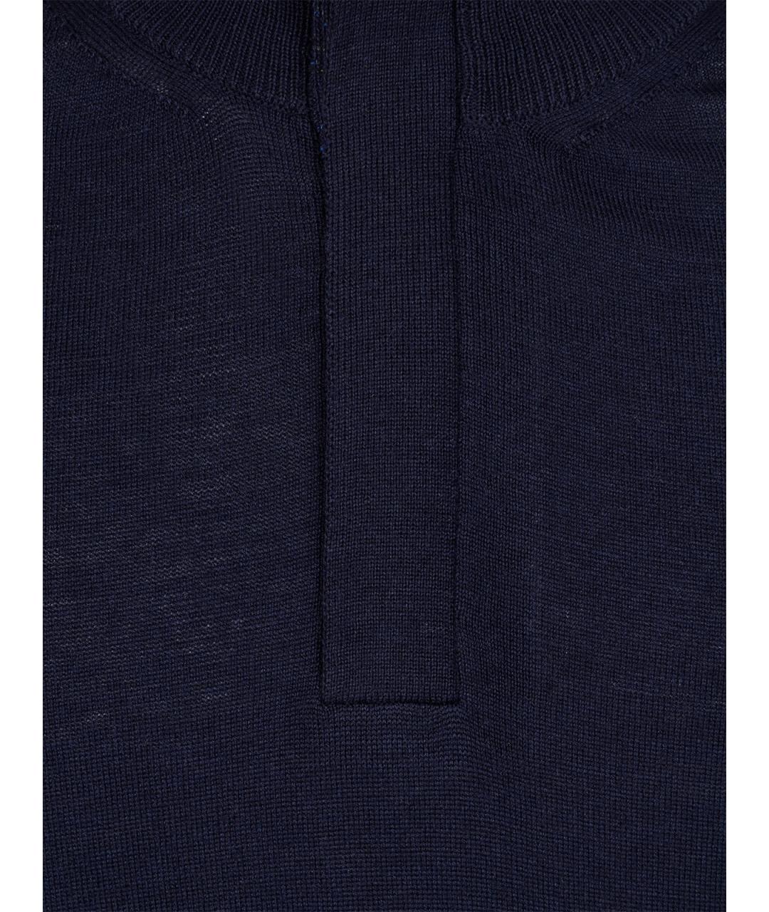 CANALI Синий шерстяной джемпер / свитер, фото 3