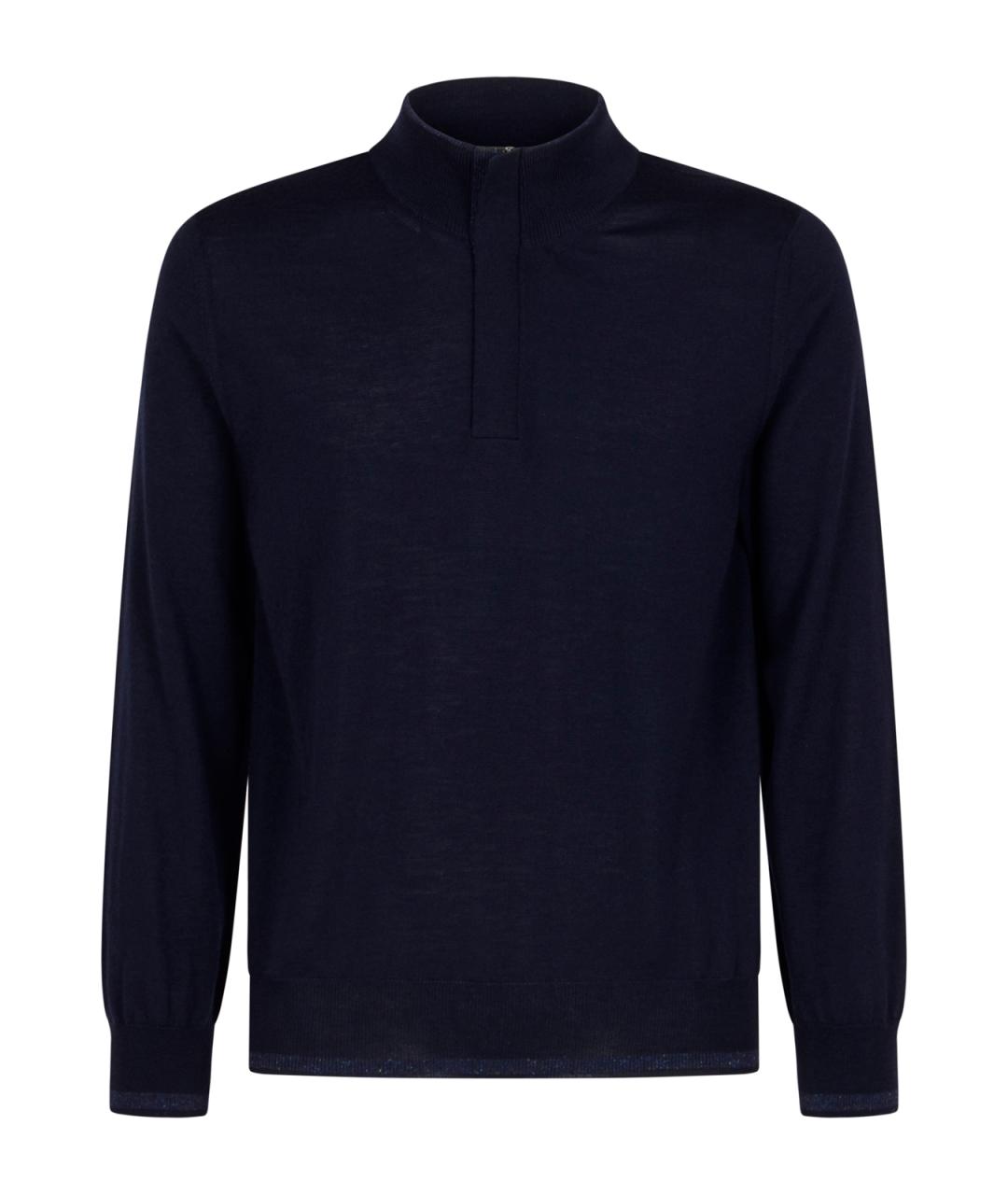 CANALI Синий шерстяной джемпер / свитер, фото 1