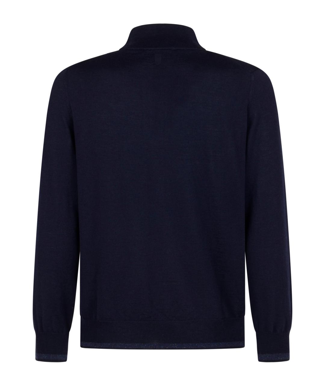 CANALI Синий шерстяной джемпер / свитер, фото 2