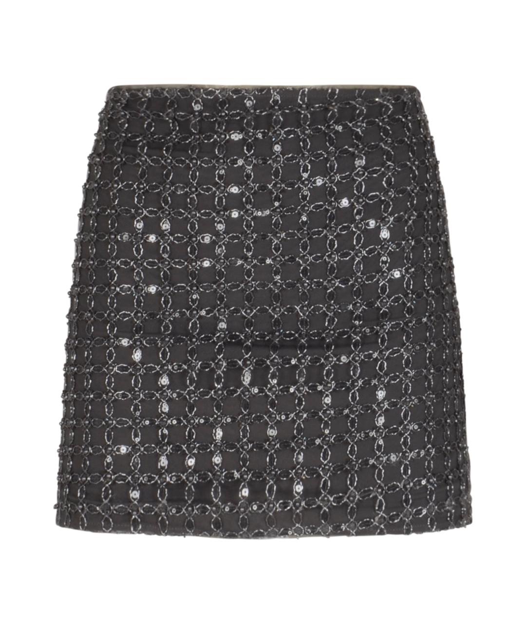 ROTATE Серая полиэстеровая юбка мини, фото 1