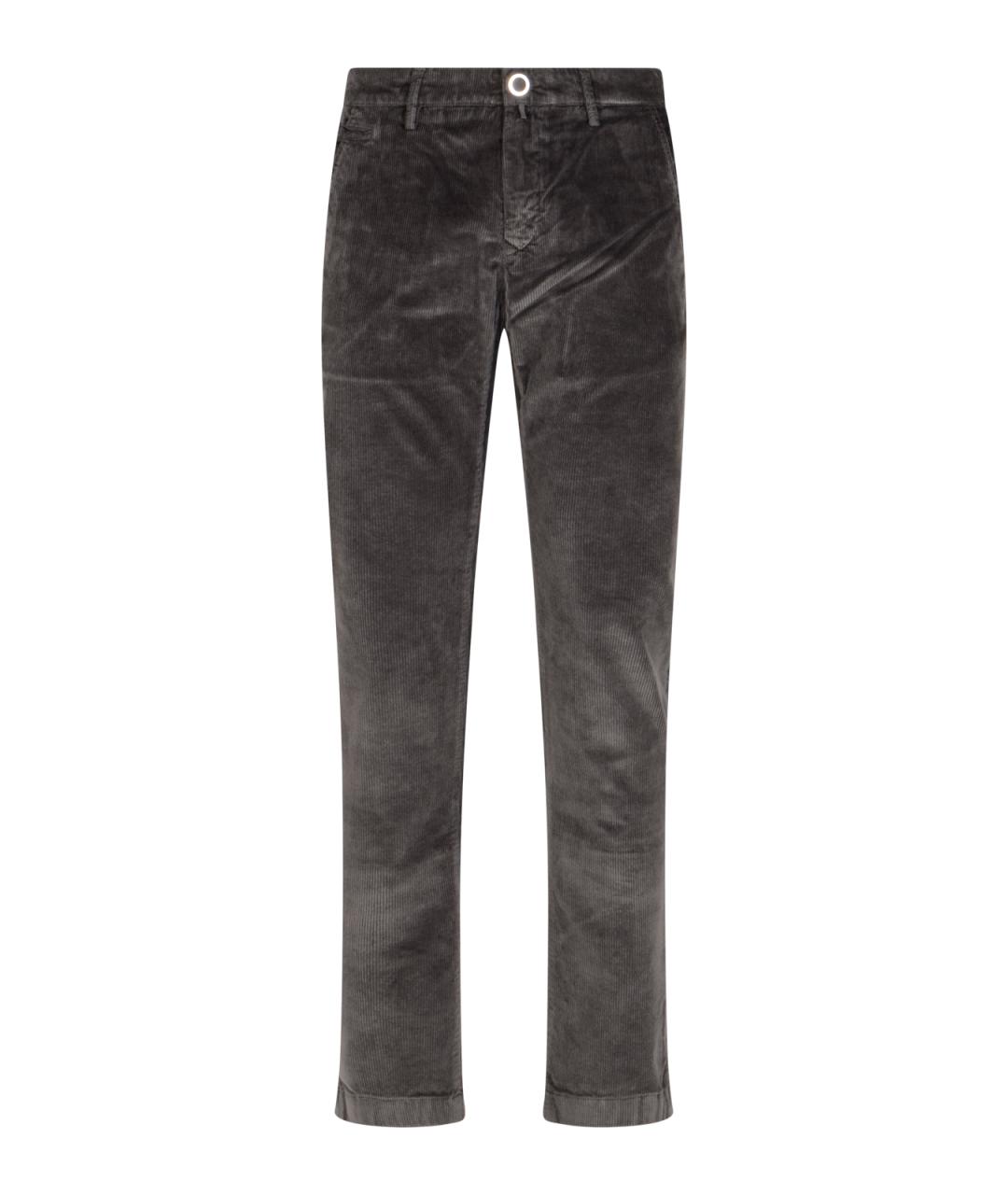 JACOB COHEN Серые хлопковые повседневные брюки, фото 1