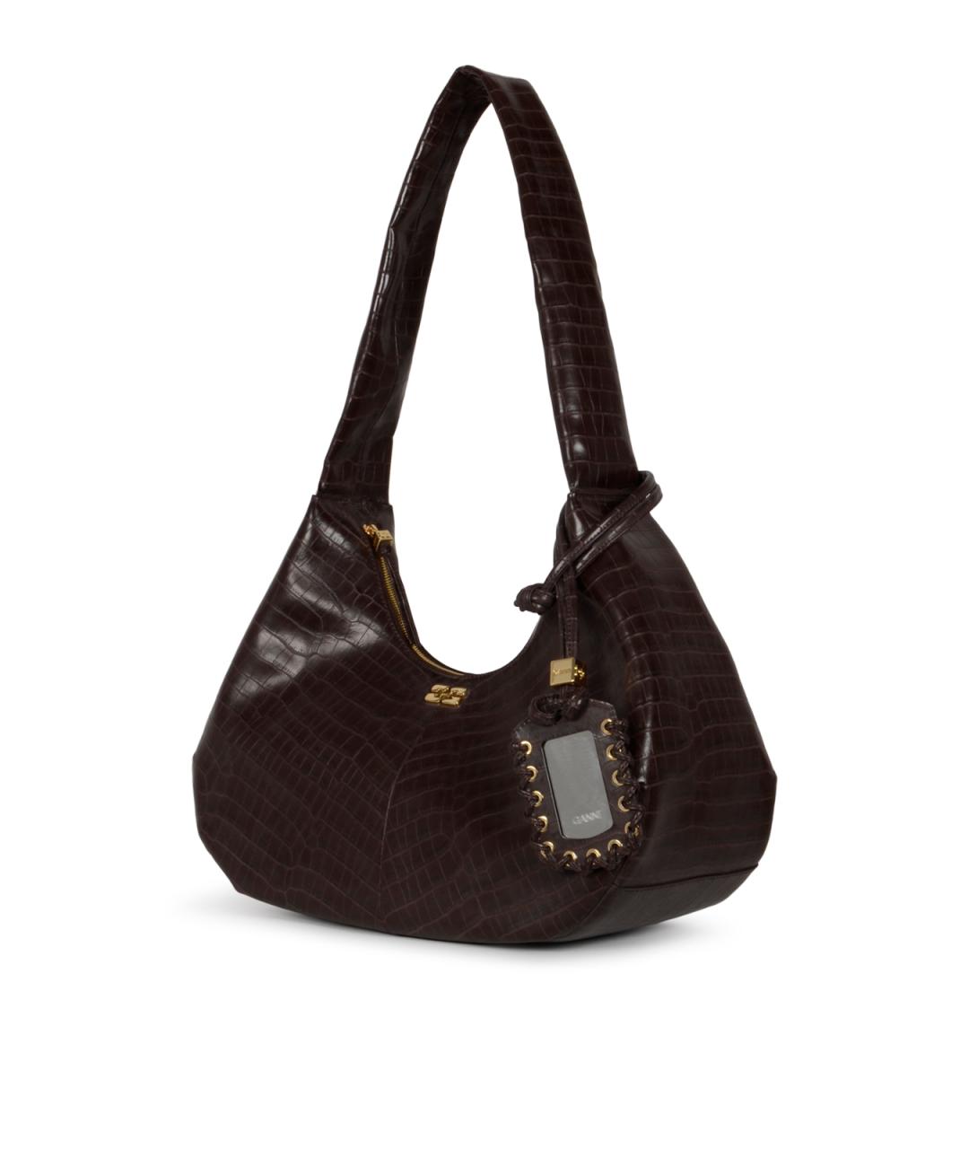 GANNI Коричневая сумка через плечо, фото 2