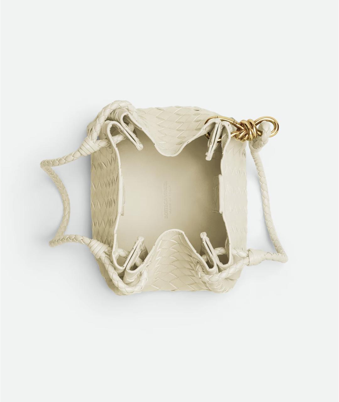 BOTTEGA VENETA Бежевая кожаная сумка тоут, фото 3