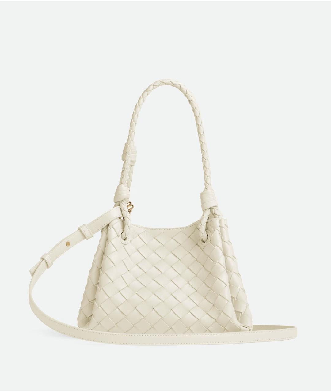 BOTTEGA VENETA Бежевая кожаная сумка тоут, фото 5