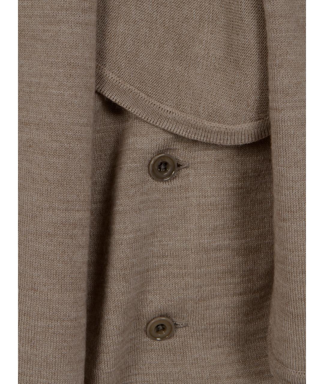 LEMAIRE Бежевый шерстяной кардиган, фото 3