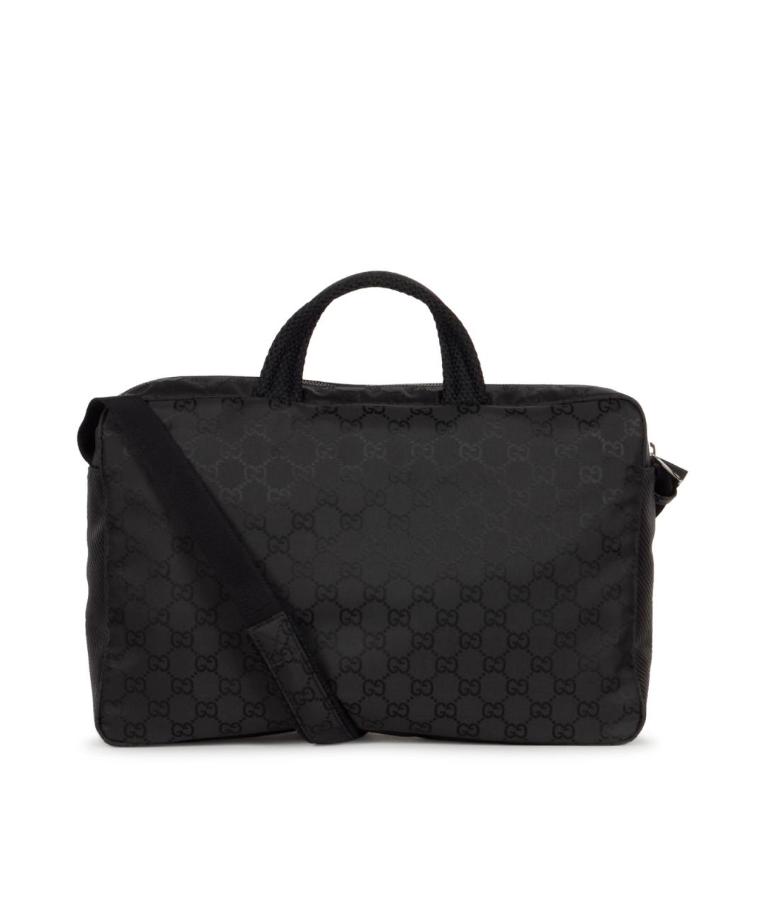 GUCCI Черный синтетический портфель, фото 3