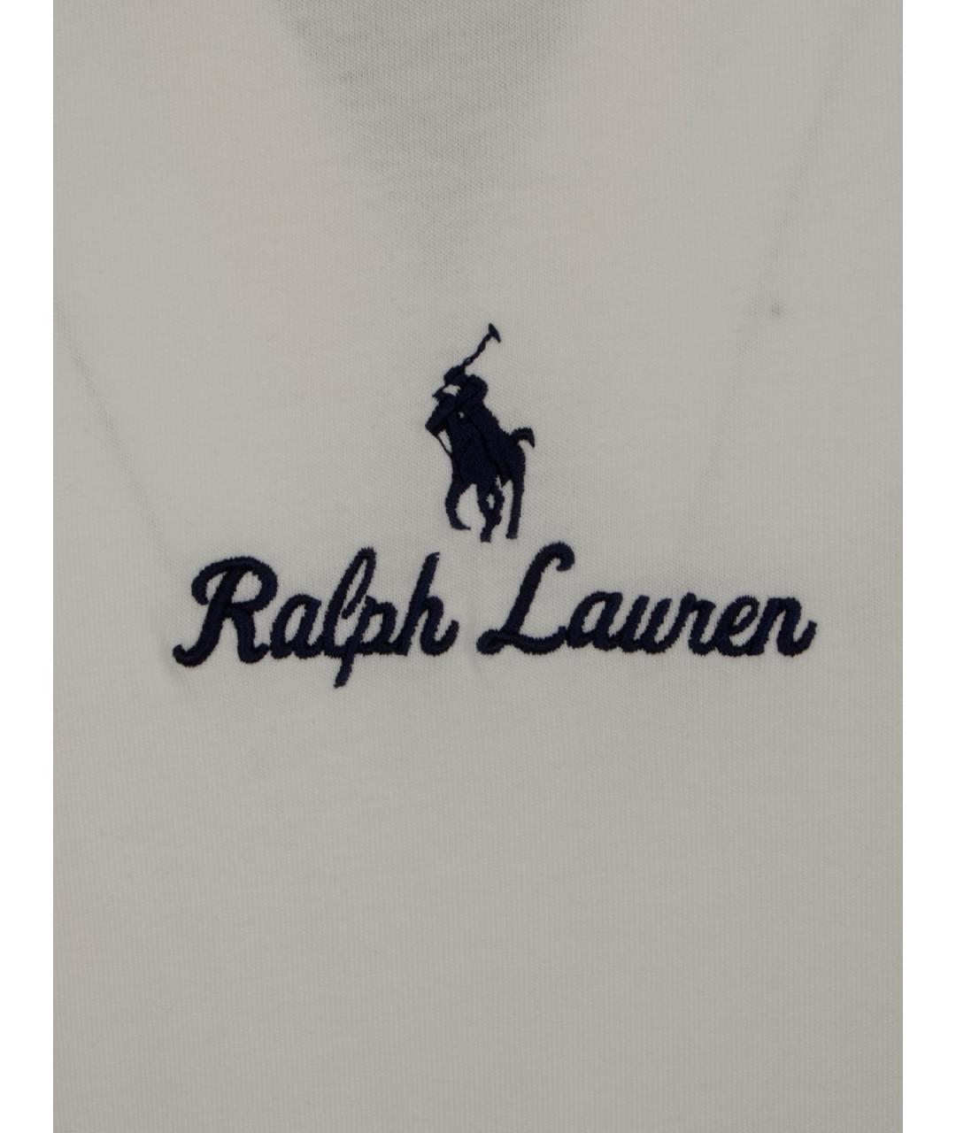 POLO RALPH LAUREN Белая хлопковая футболка, фото 3