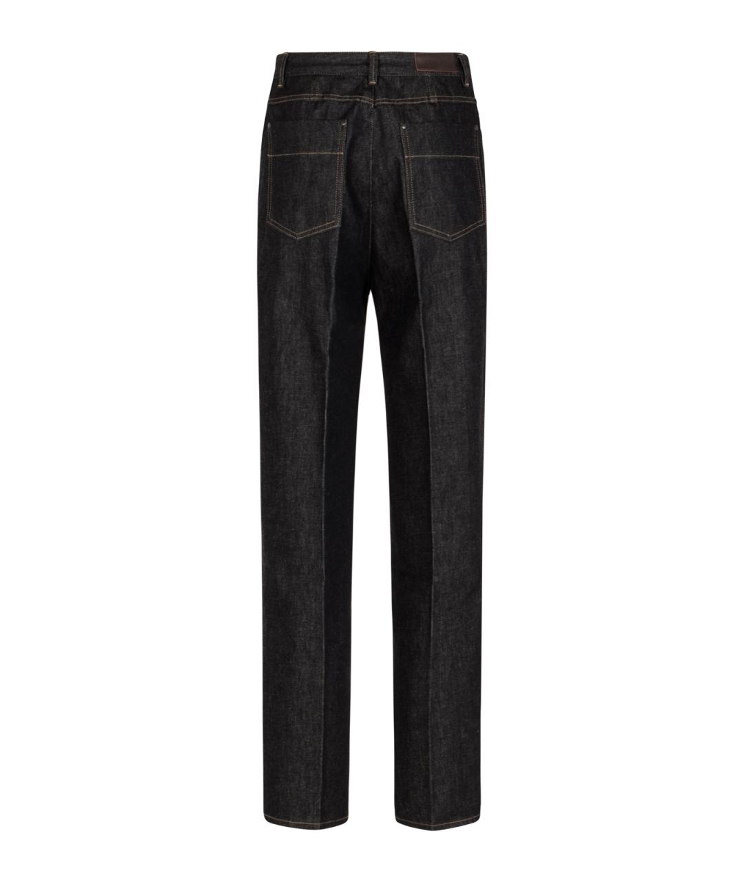 LEMAIRE Серые хлопковые прямые джинсы, фото 2