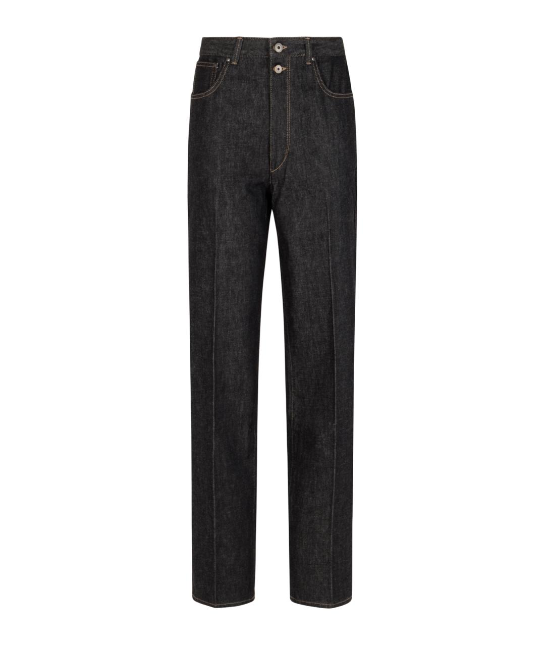 LEMAIRE Серые хлопковые прямые джинсы, фото 1
