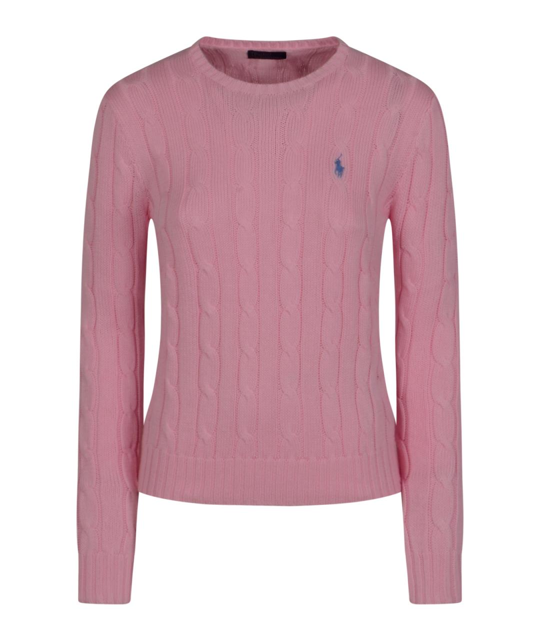 POLO RALPH LAUREN Розовый хлопковый джемпер / свитер, фото 1