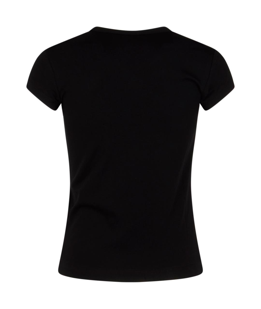 DIESEL Черная хлопковая футболка, фото 2