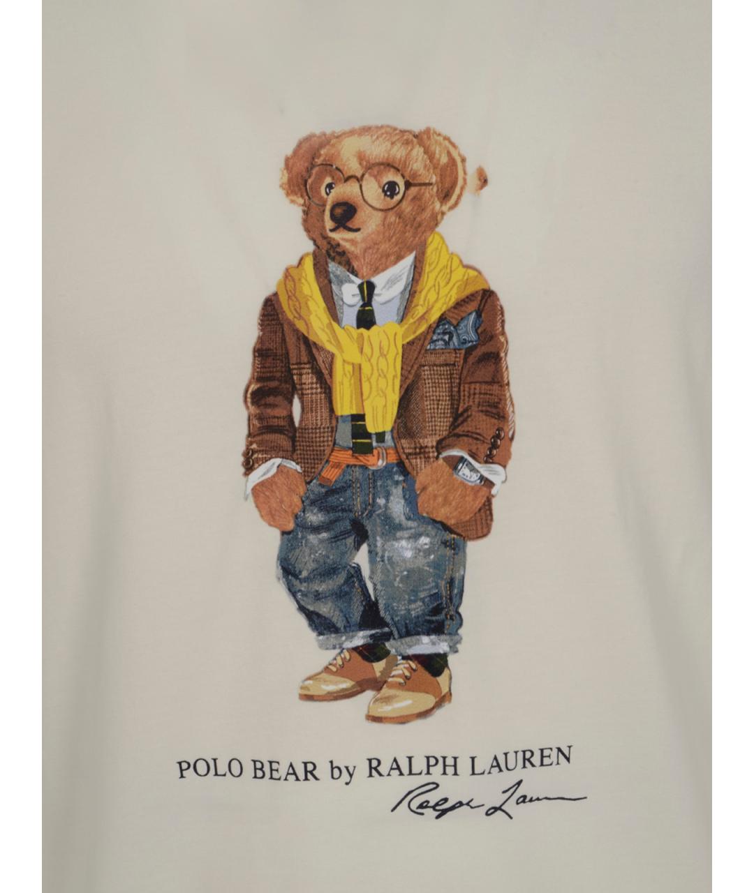 POLO RALPH LAUREN Белая хлопковая футболка, фото 3