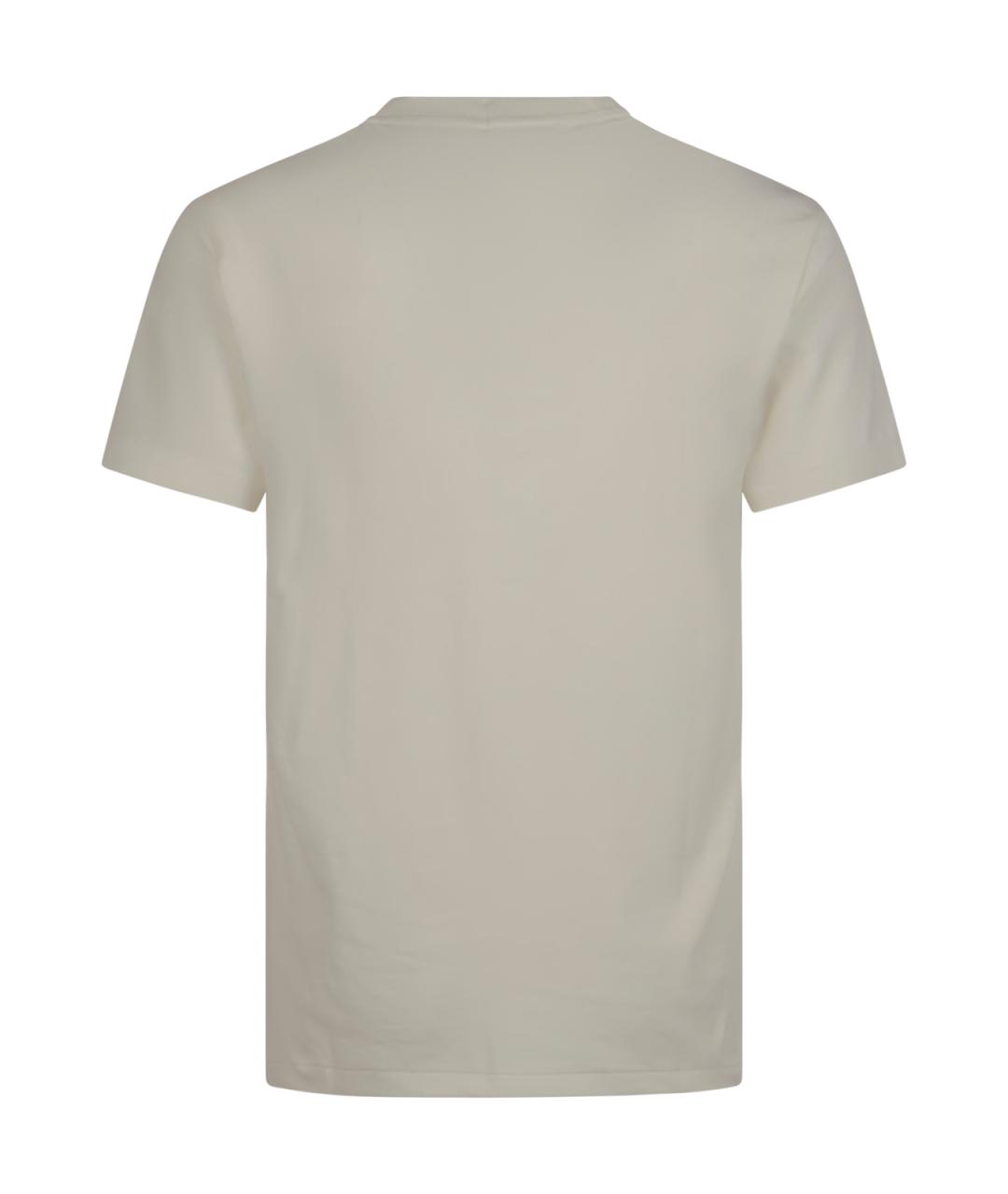 POLO RALPH LAUREN Белая хлопковая футболка, фото 2