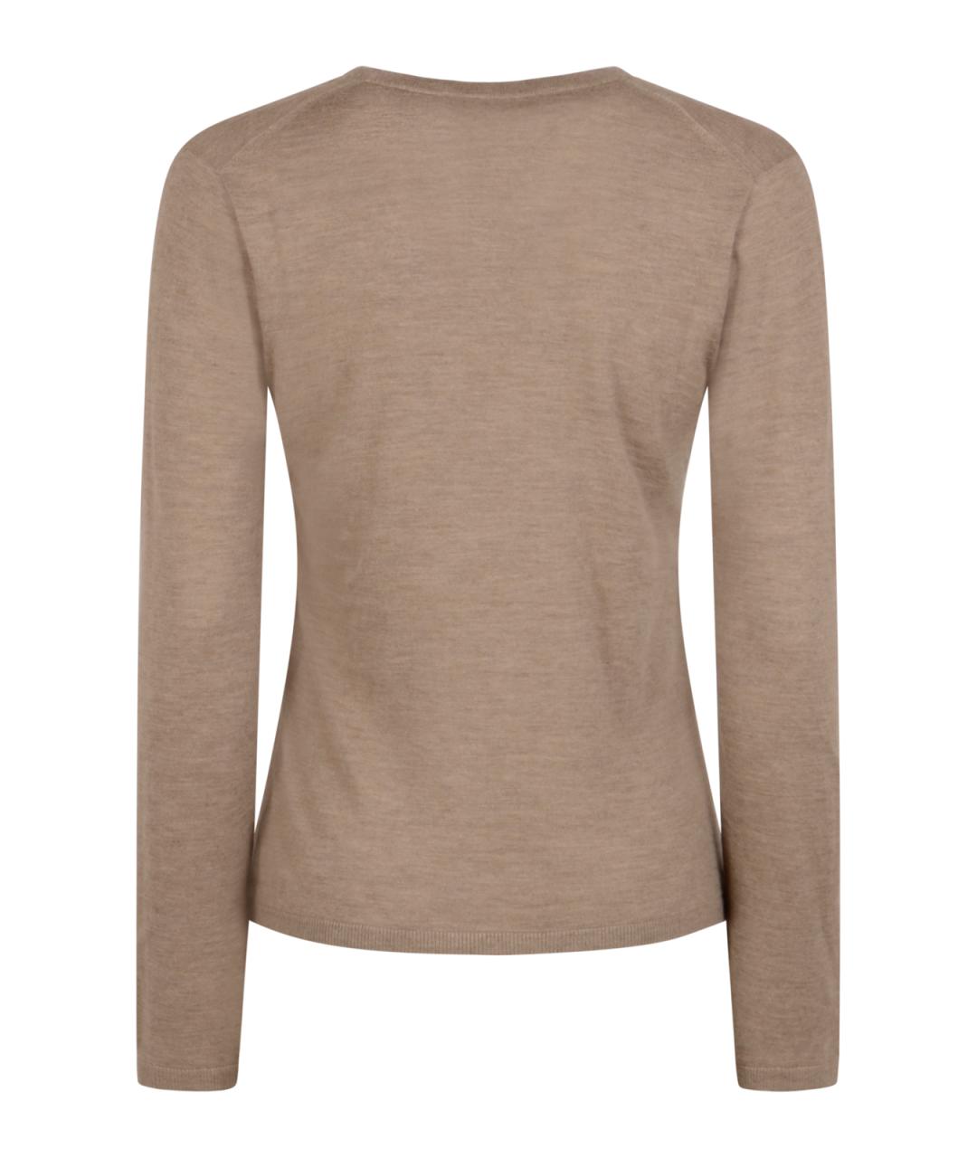 MAX MARA Бежевый джемпер / свитер, фото 2