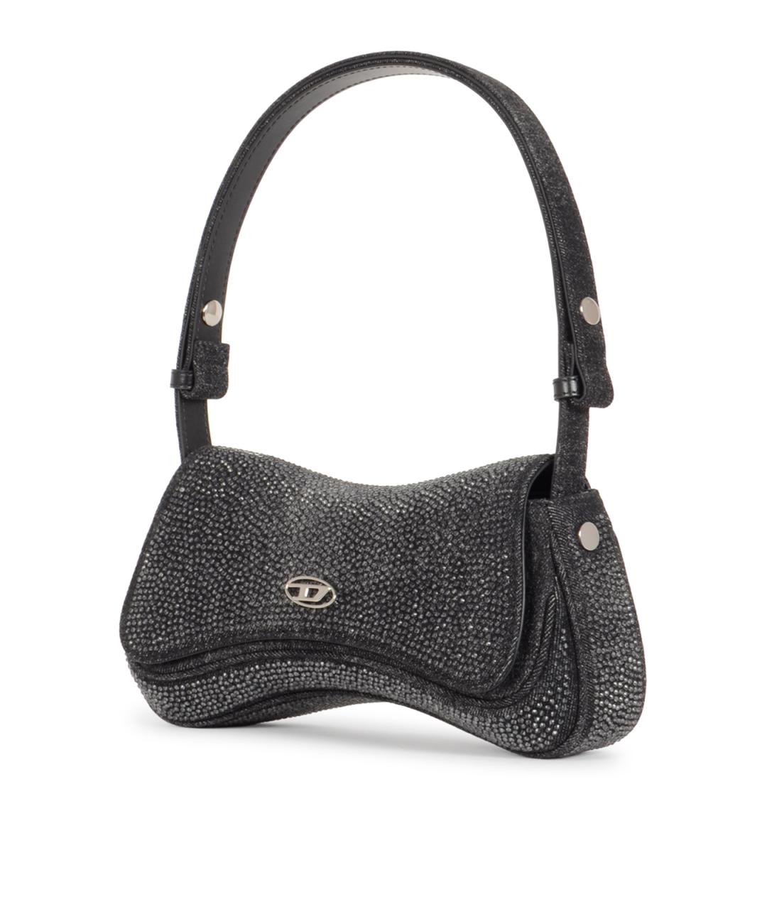 DIESEL Серая тканевая сумка через плечо, фото 2