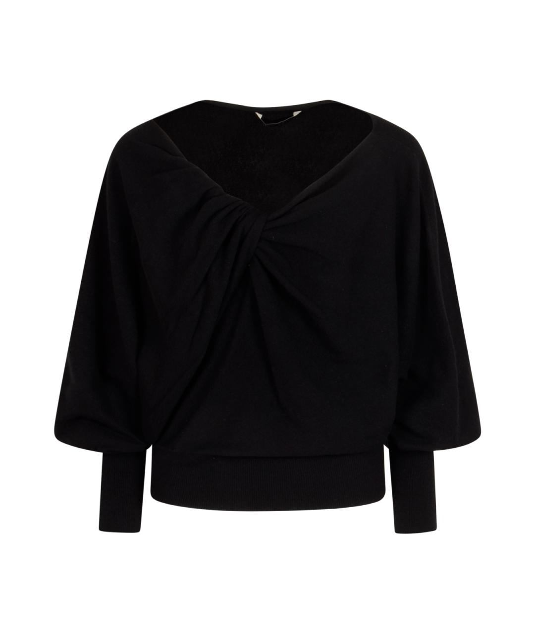 ALBERTA FERRETTI Черный шерстяной джемпер / свитер, фото 1