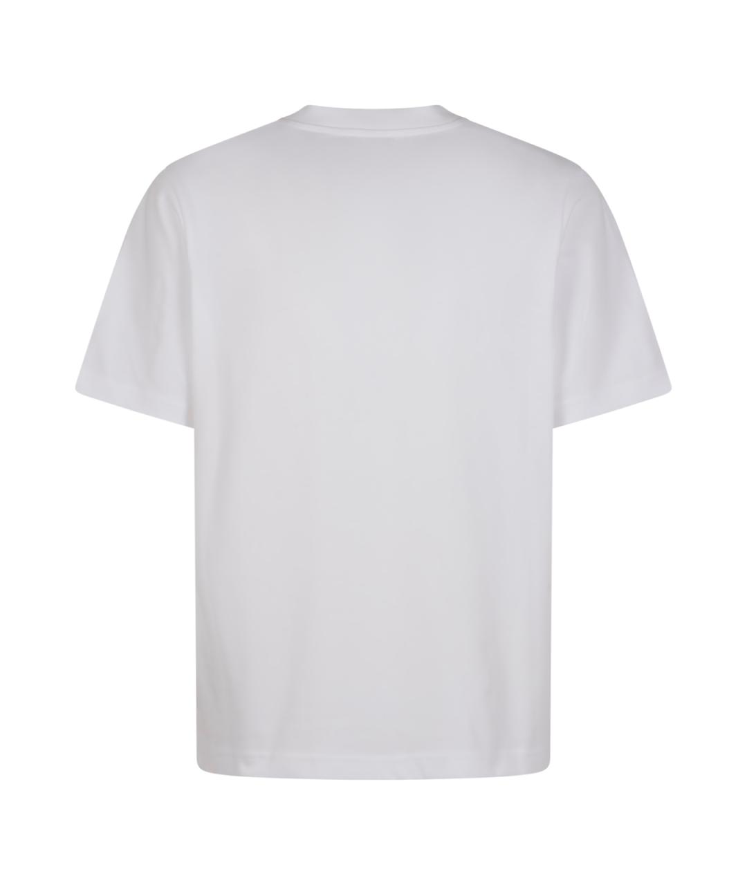 CASABLANCA Белая хлопковая футболка, фото 2