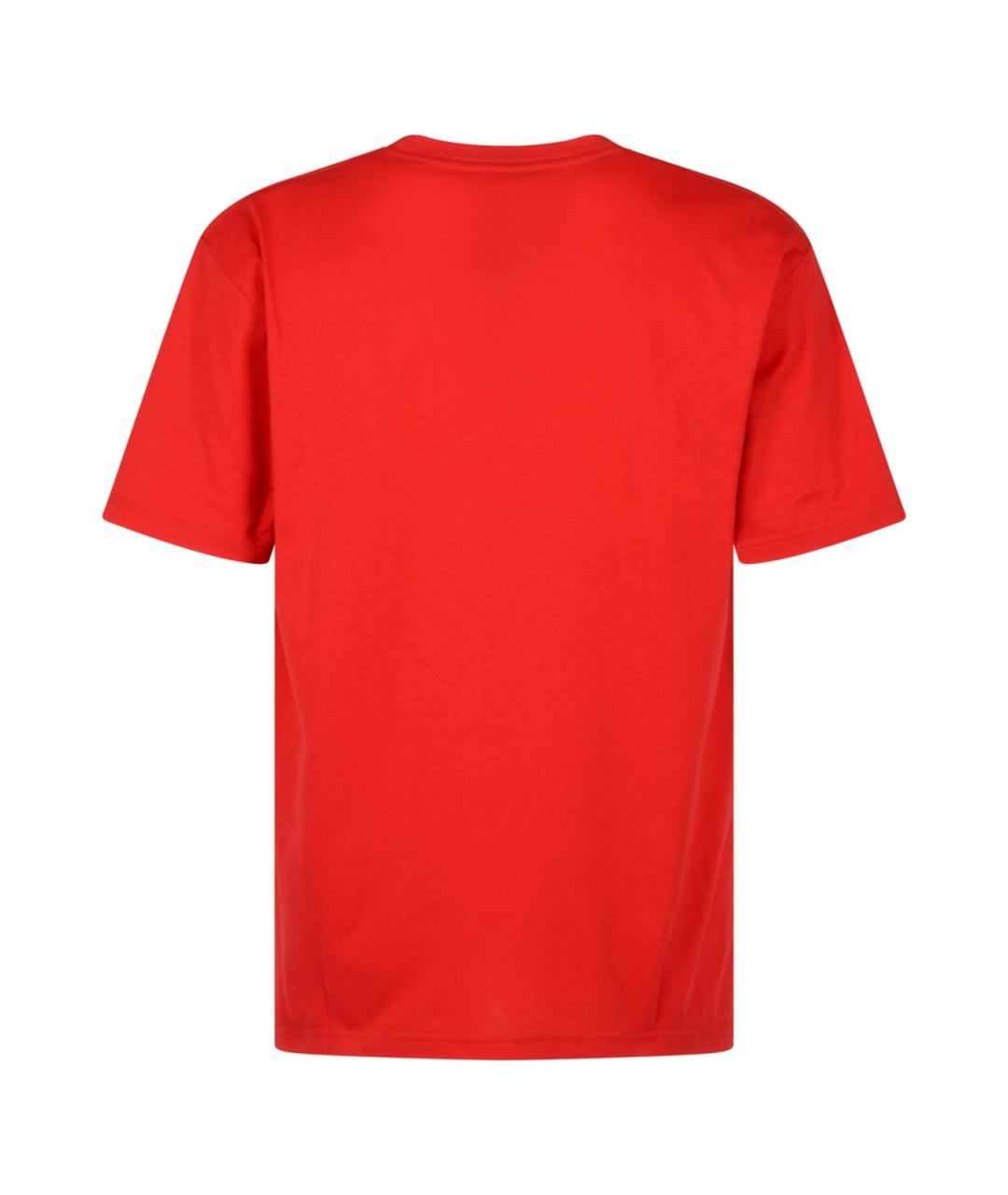 VALENTINO Красная хлопковая футболка, фото 2